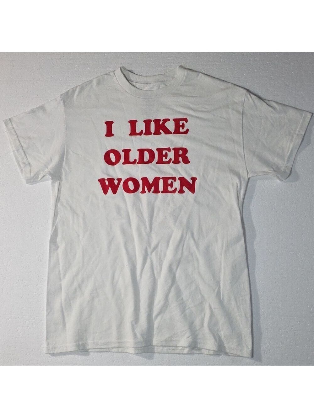 Danny Duncan White T-Shirt with Red Text Size Medium